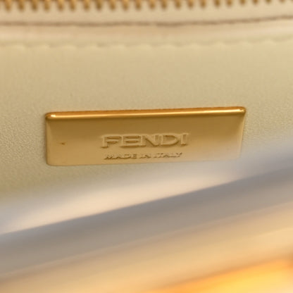 Fendi Nappa Pocket Mini Peekaboo Iconic Satchel White 6 of 10
