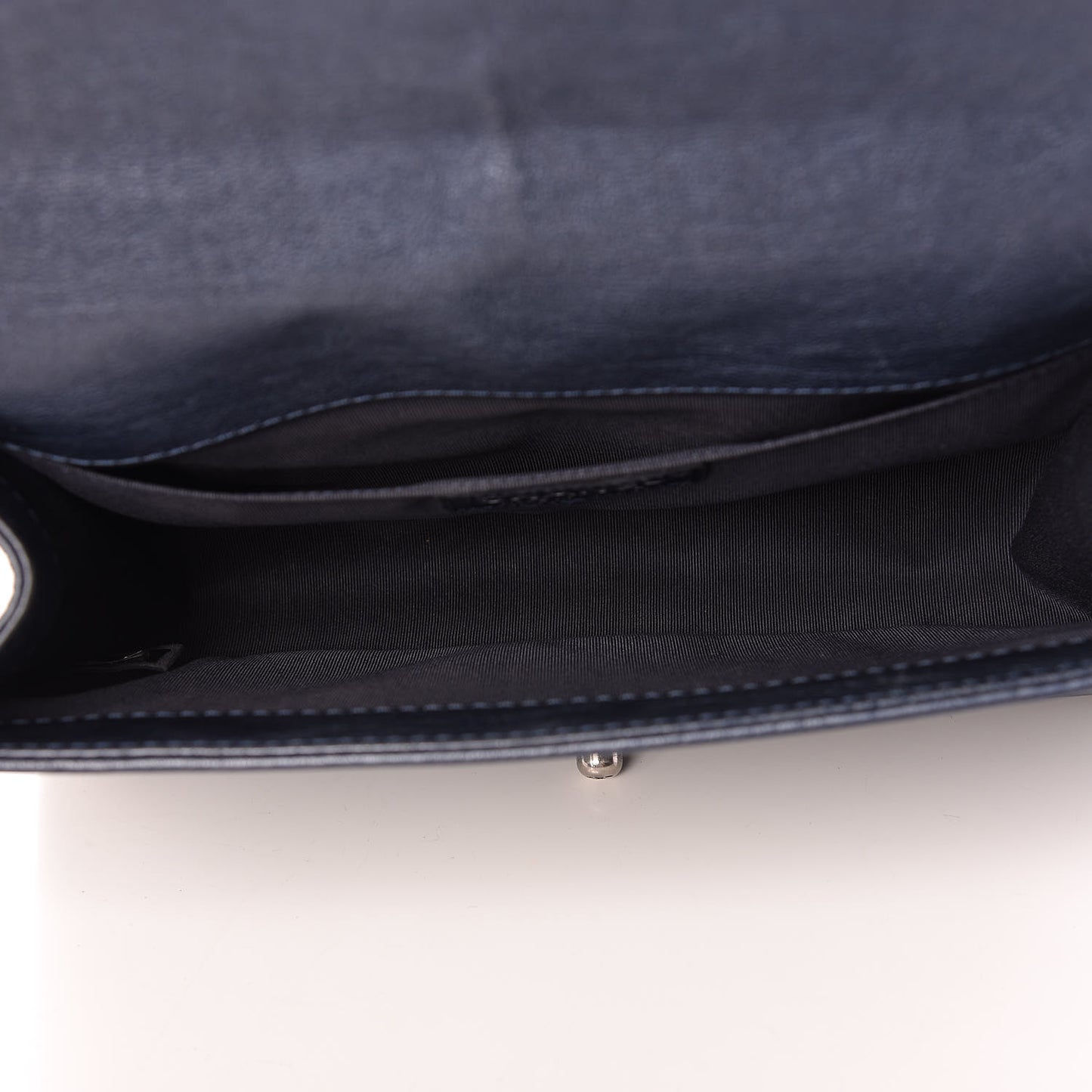 Calfskin Quilted Medium Boy Flap Dark Navy
