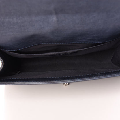 Chanel Calfskin Quilted Medium Boy Flap Dark Navy 5 of 11