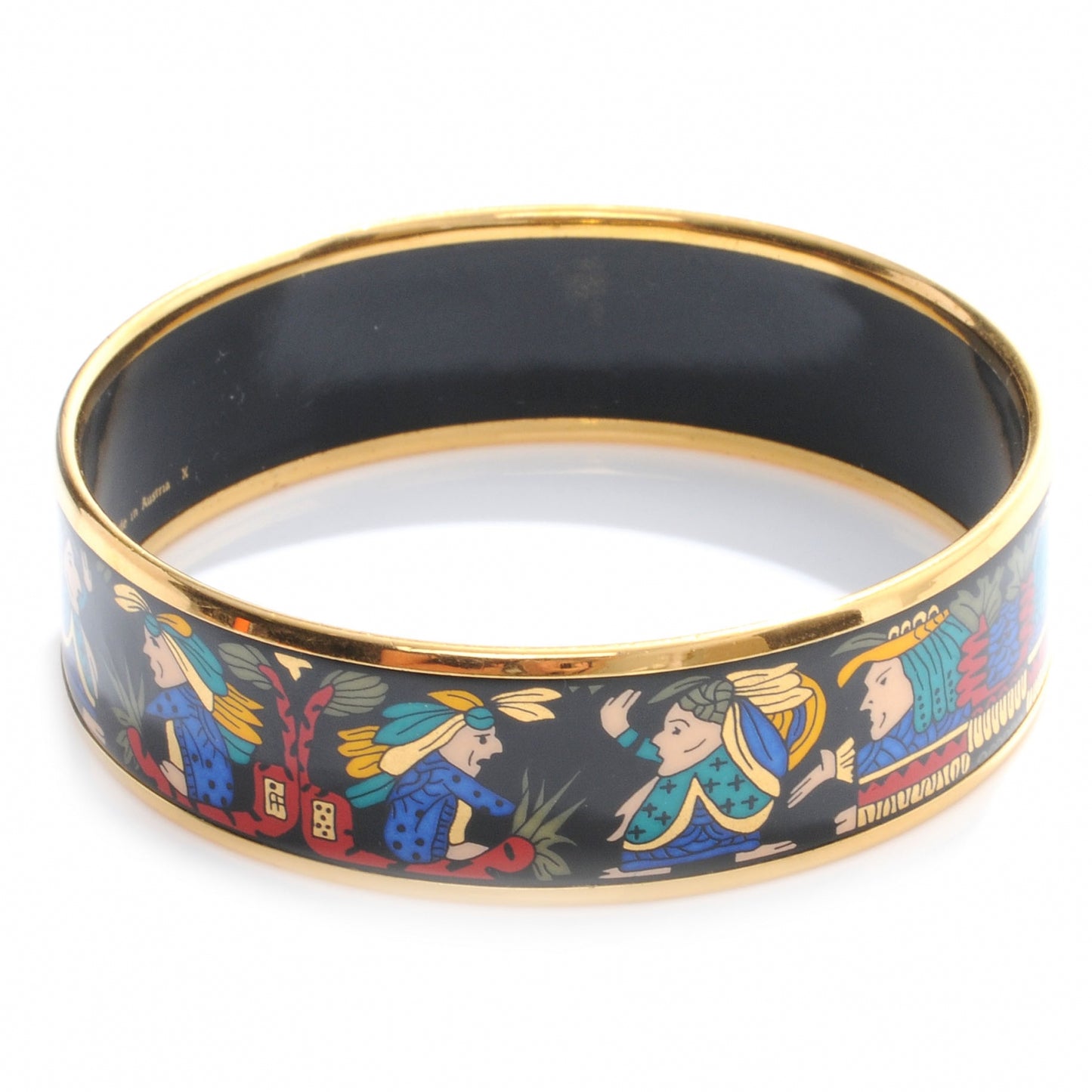 Enamel Printed Wide Bracelet 65