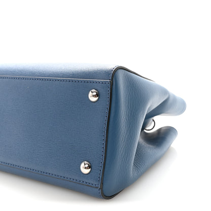 Fendi Vitello Elite Petite 2Jours Tote Blue Cobalto 10 of 10