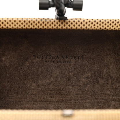 Bottega Veneta Nappa Intrecciato Beaded Knot Clutch Beige Black 6 of 6