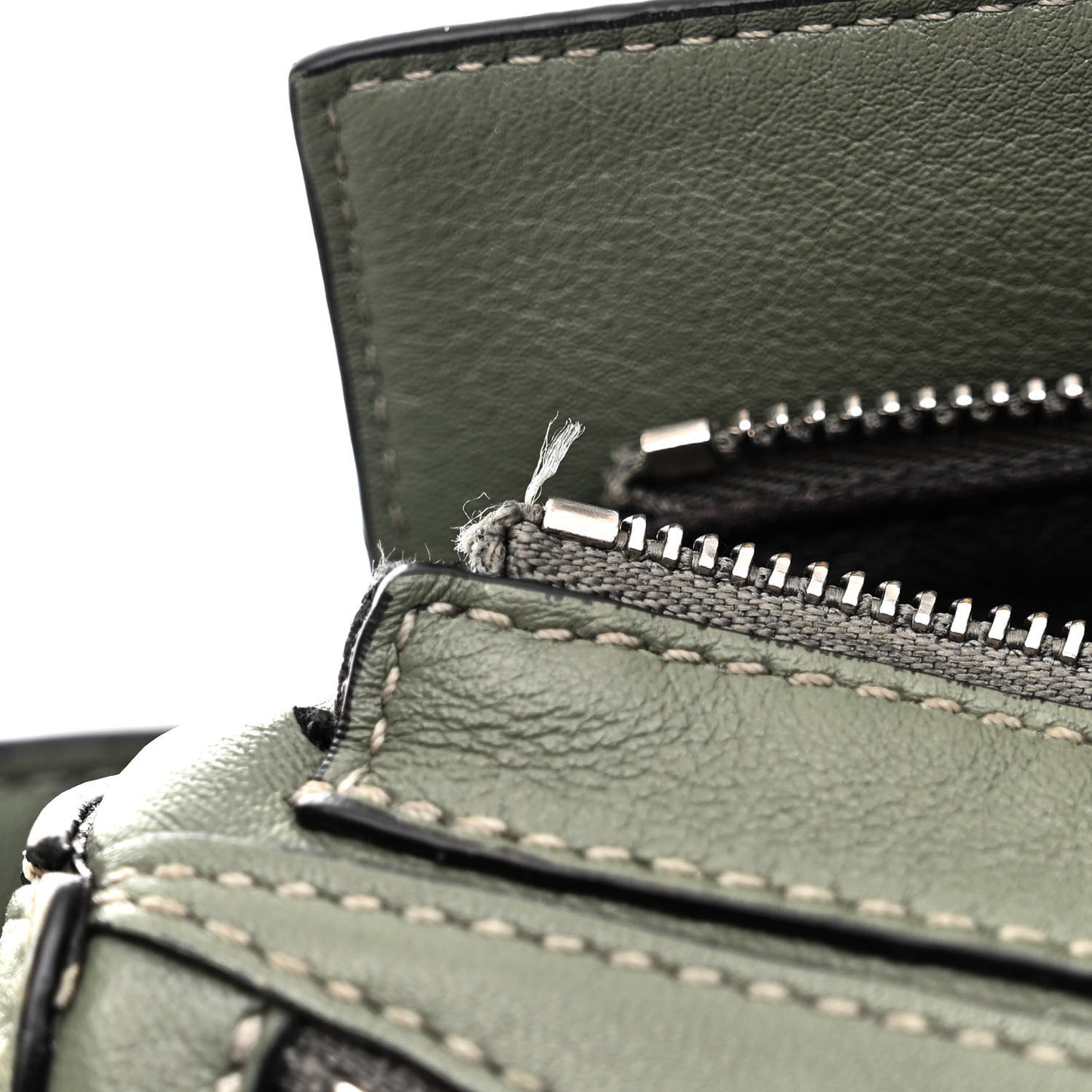 Calfskin Mini Puzzle Bumbag Dark Sage