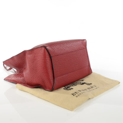 Burberry Heritage Grain Medium Woodbury Tote Military Red 4 of 8