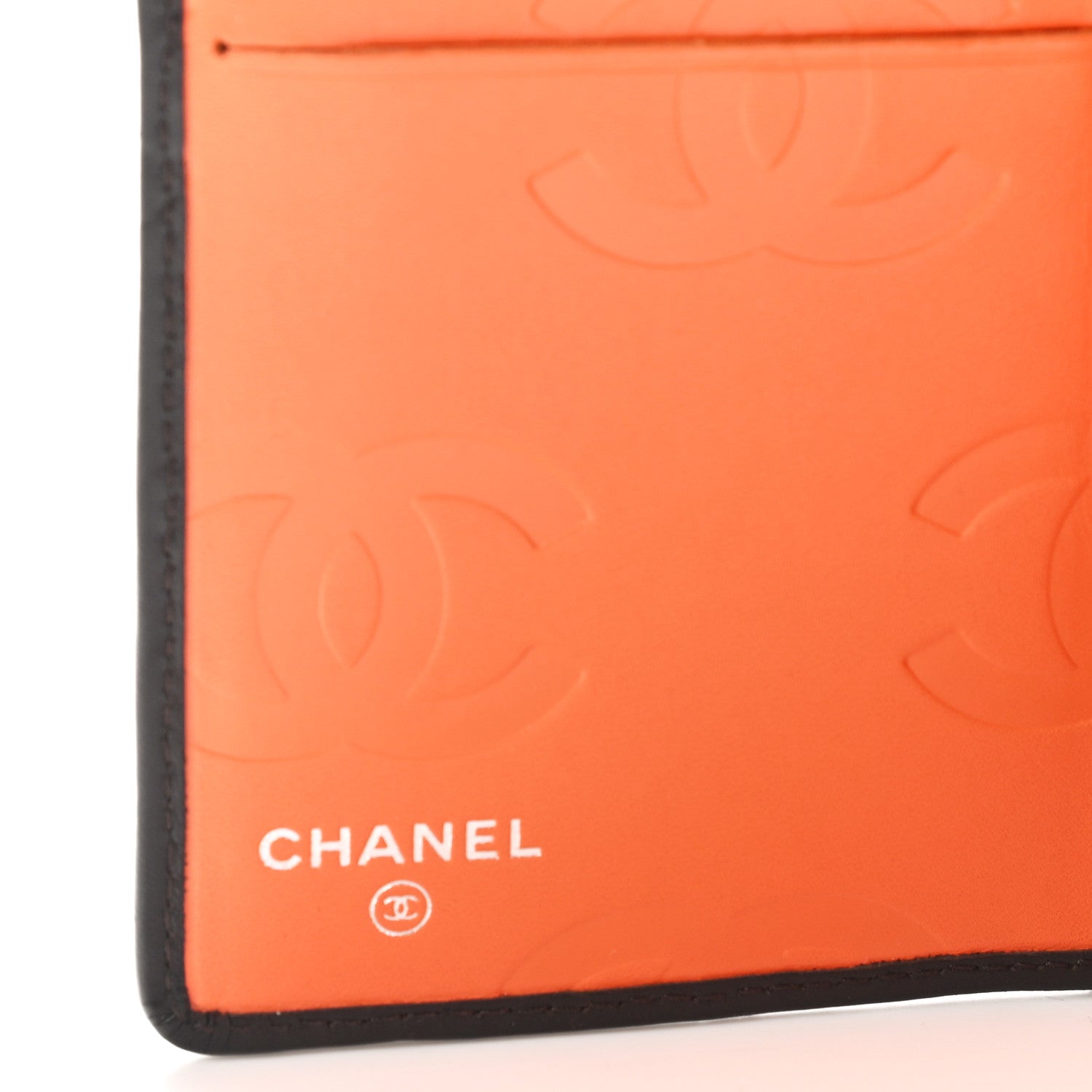 Chanel Calfskin Quilted Cambon Yen Wallet Brown Beige 6 of 8