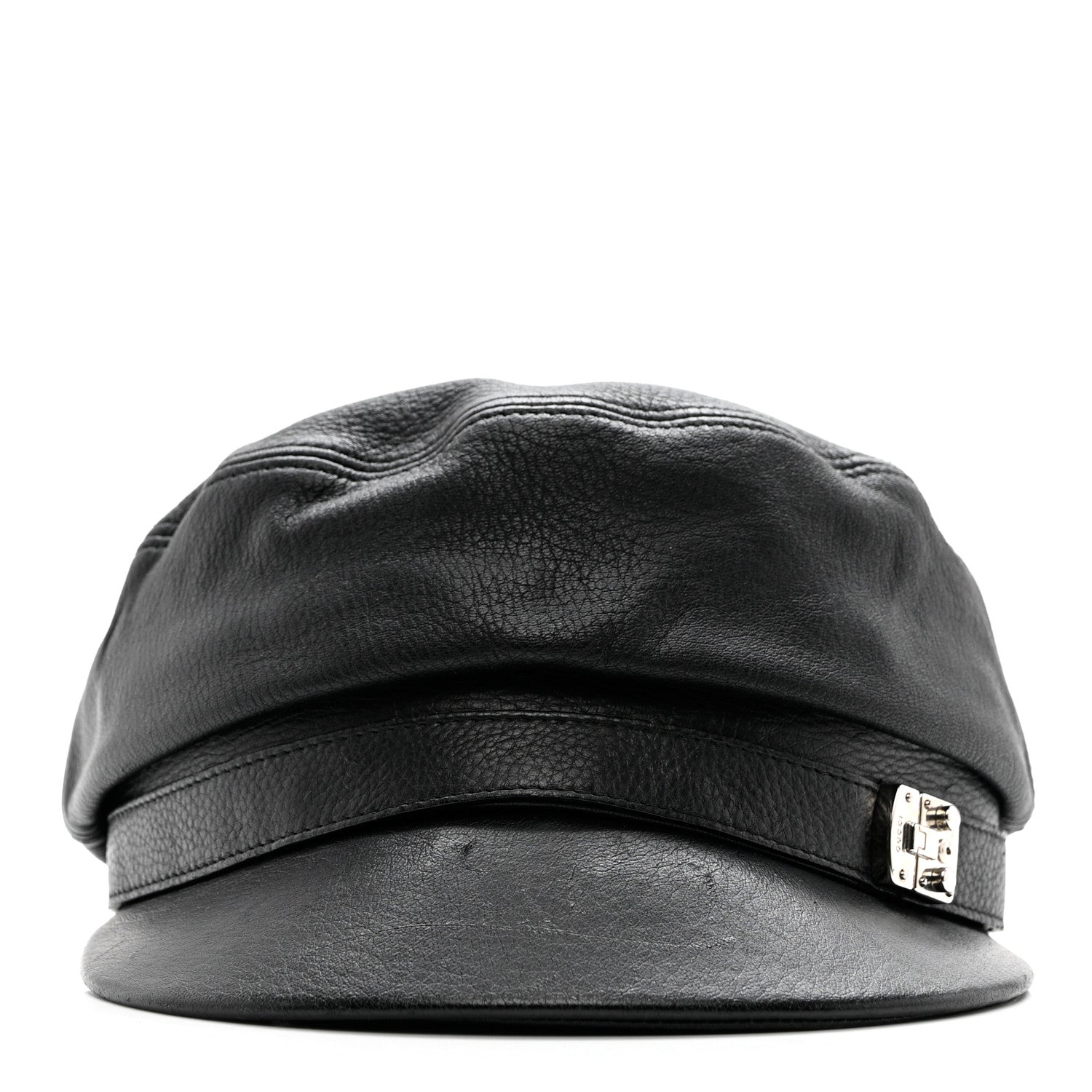 Gucci Calfskin Cellarius Hat S Black 3 of 10