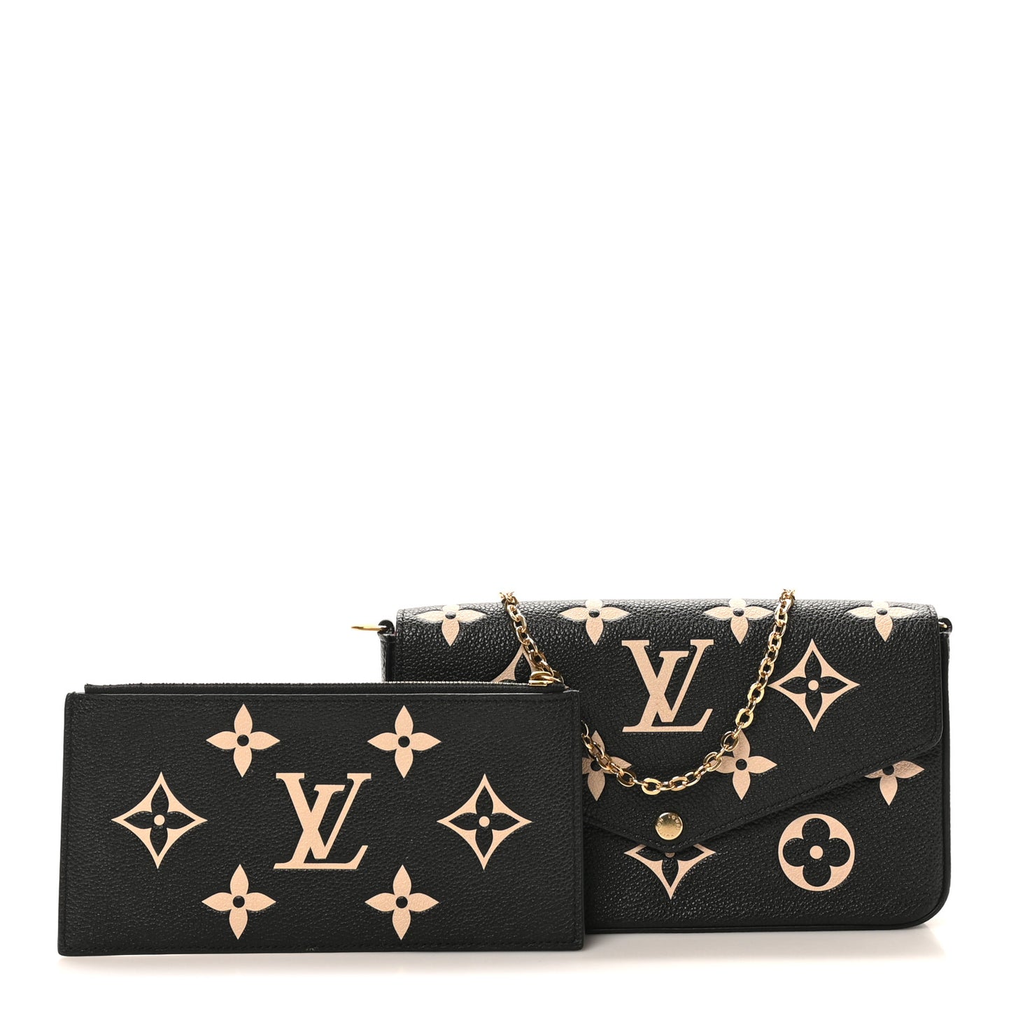 Empreinte Monogram Giant Felicie Pochette Black Beige