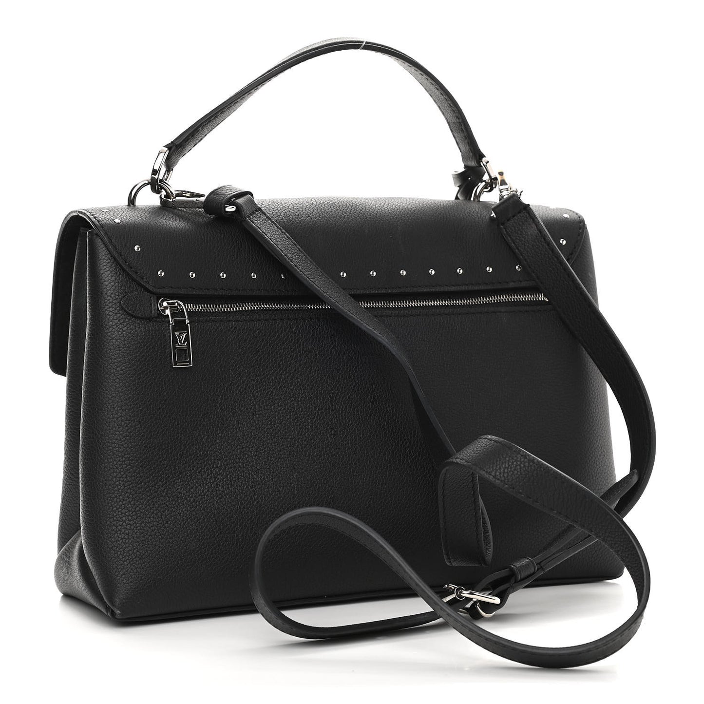 Soft Calfskin My Lockme Studs Black