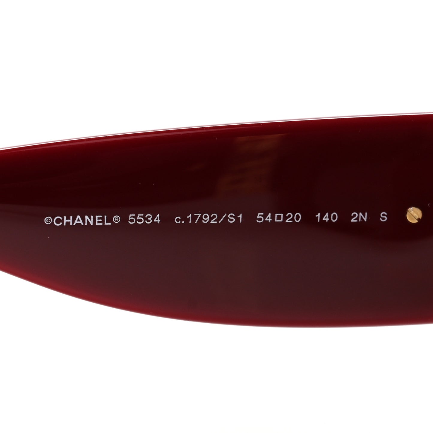 Acetate Rectangle Sunglasses 5534 Red