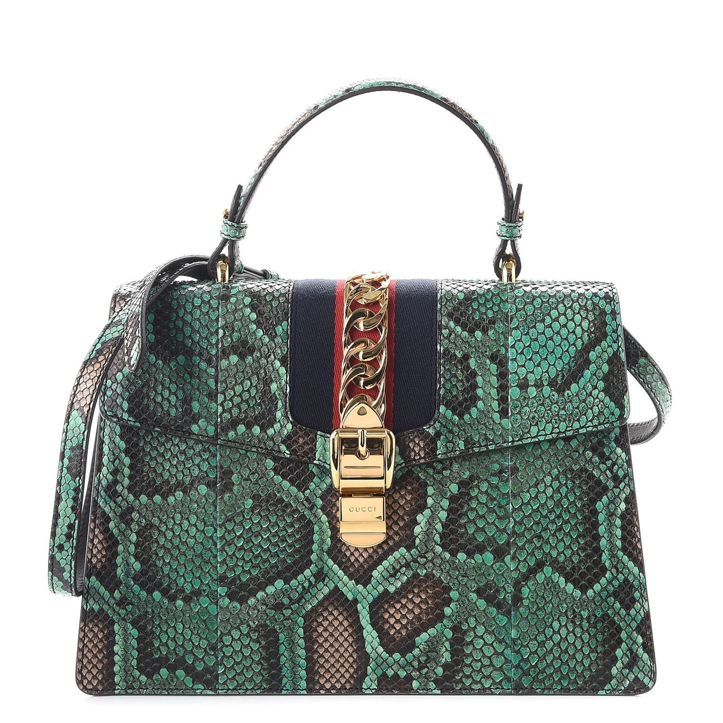 Python Medium Sylvie Top Handle Light Green