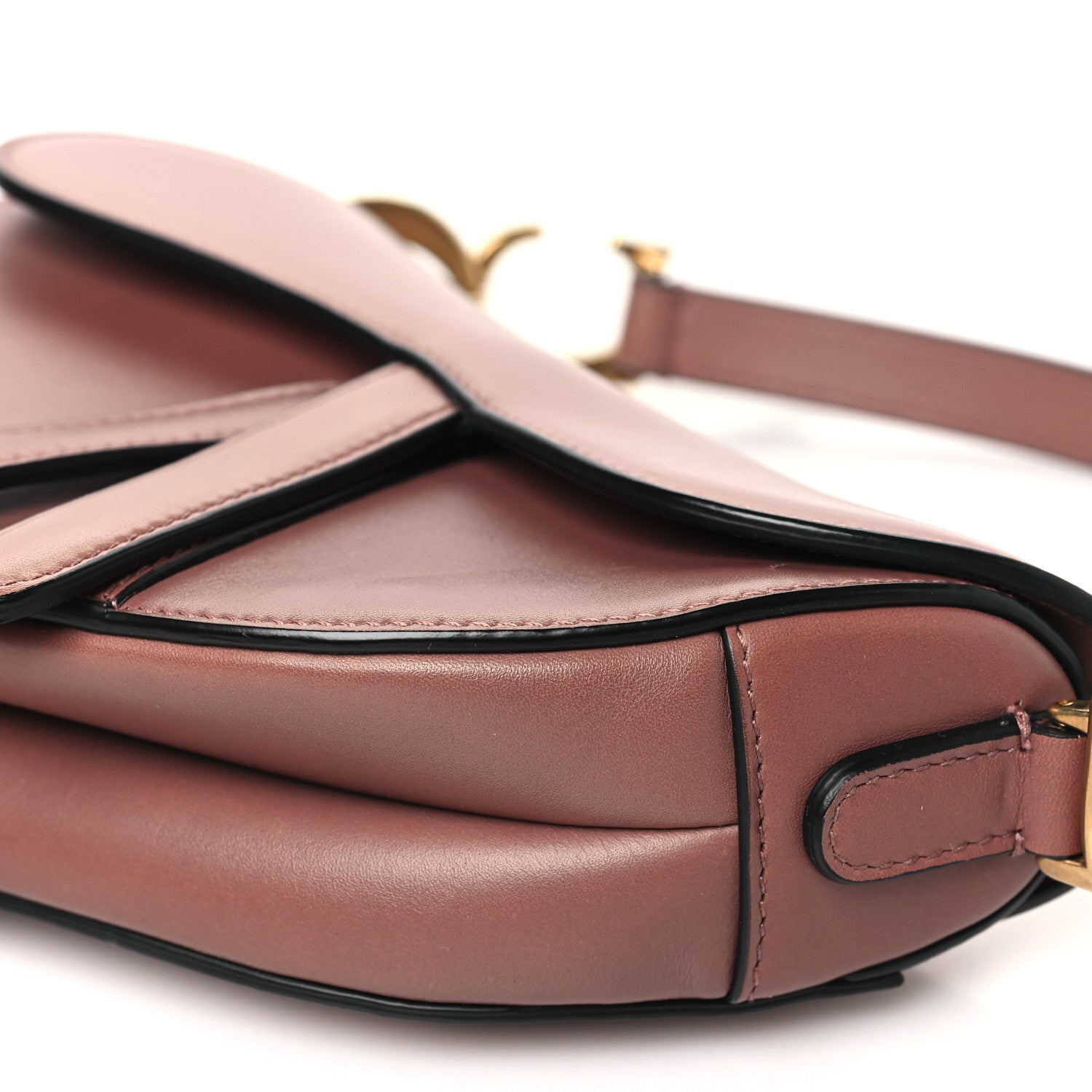Christian Dior Calfskin Mini Saddle Bag Taupe 10 of 10
