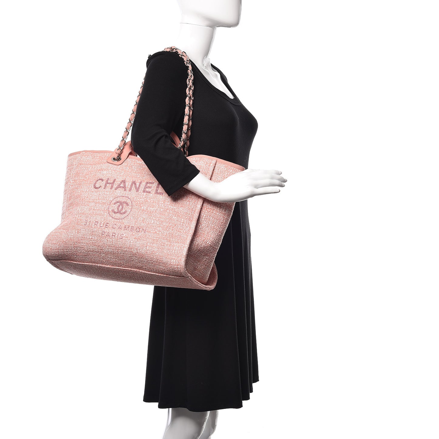 Canvas Large Deauville Tote Pink