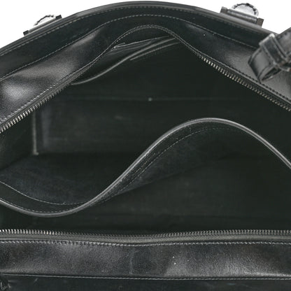 Saint Laurent Shiny Calfskin Medium Uptown Tote Black 6 of 12
