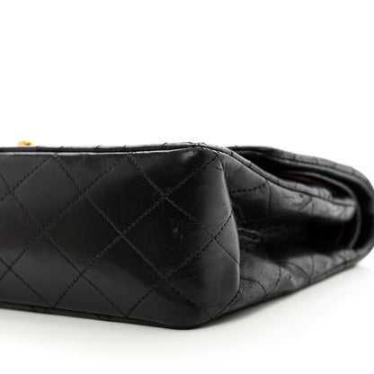 Chanel Lambskin Quilted Medium Double Flap Black 11 of 12