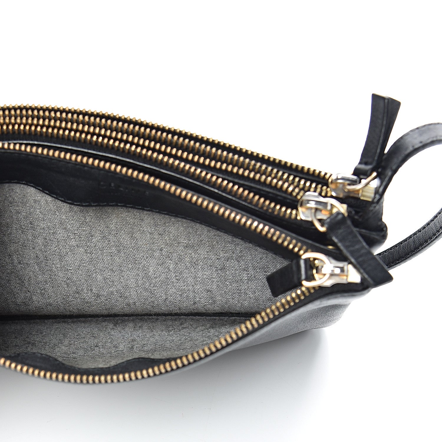 Celine Lambskin Small Trio Crossbody Bag Black 6 of 15