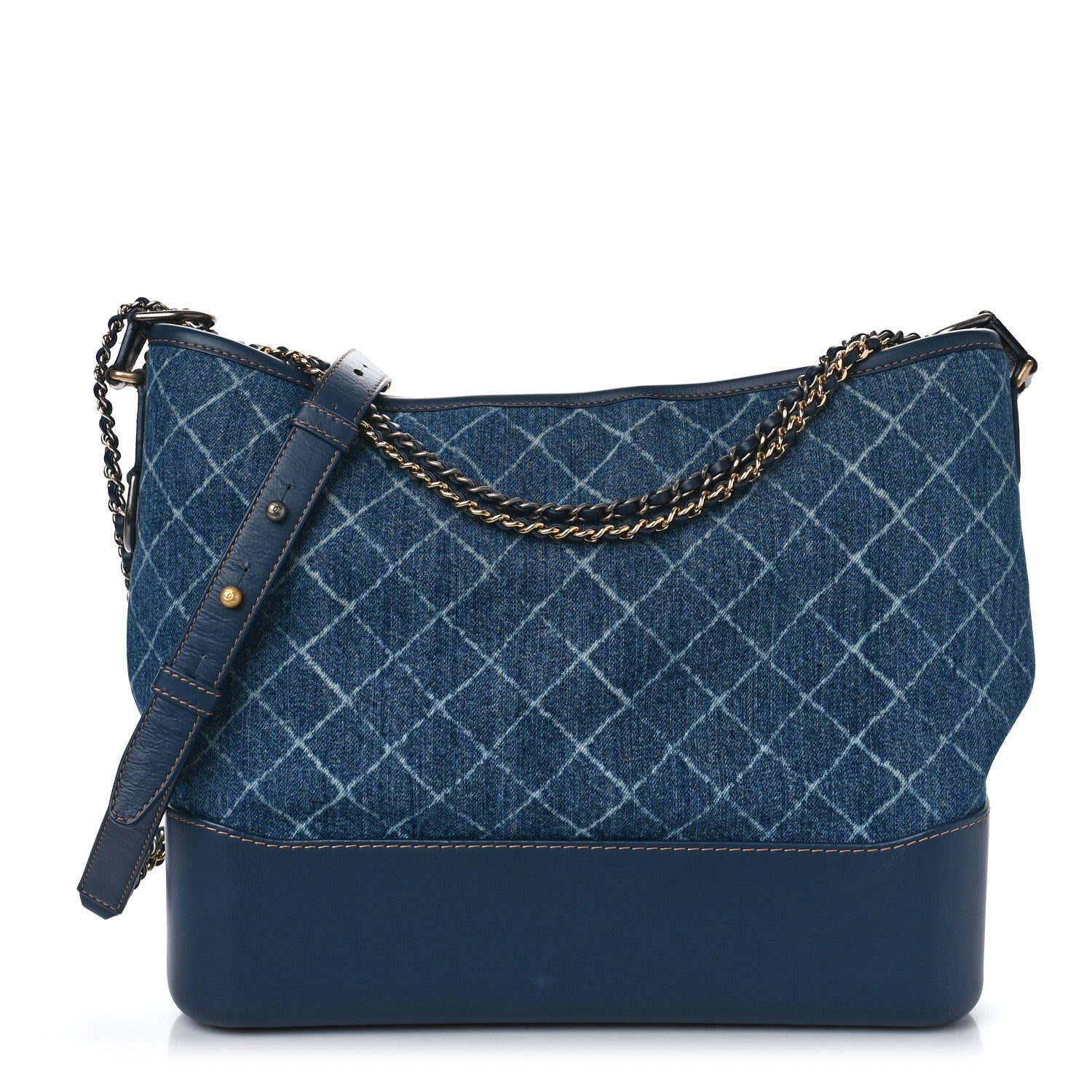 Chanel Denim Calfskin Large Gabrielle Hobo Blue 1 of 10