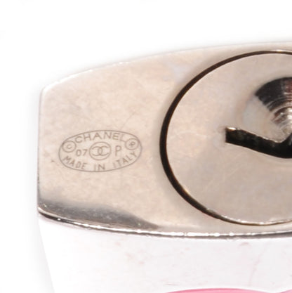 Chanel Padlock and Key CC Necklace Pink 4 of 5