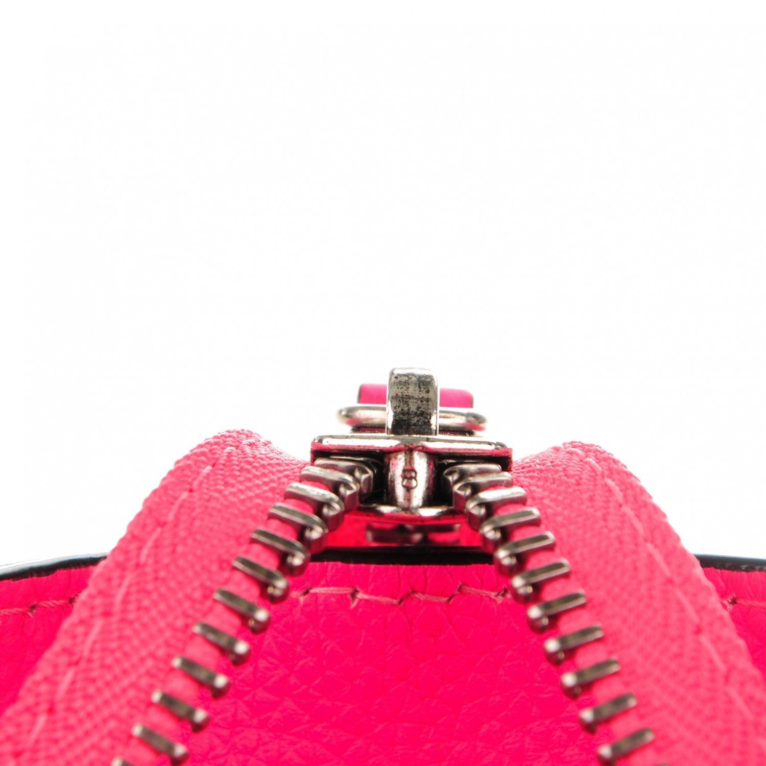 Celine Drummed Calfskin Micro Luggage Fluo Pink 7 of 9
