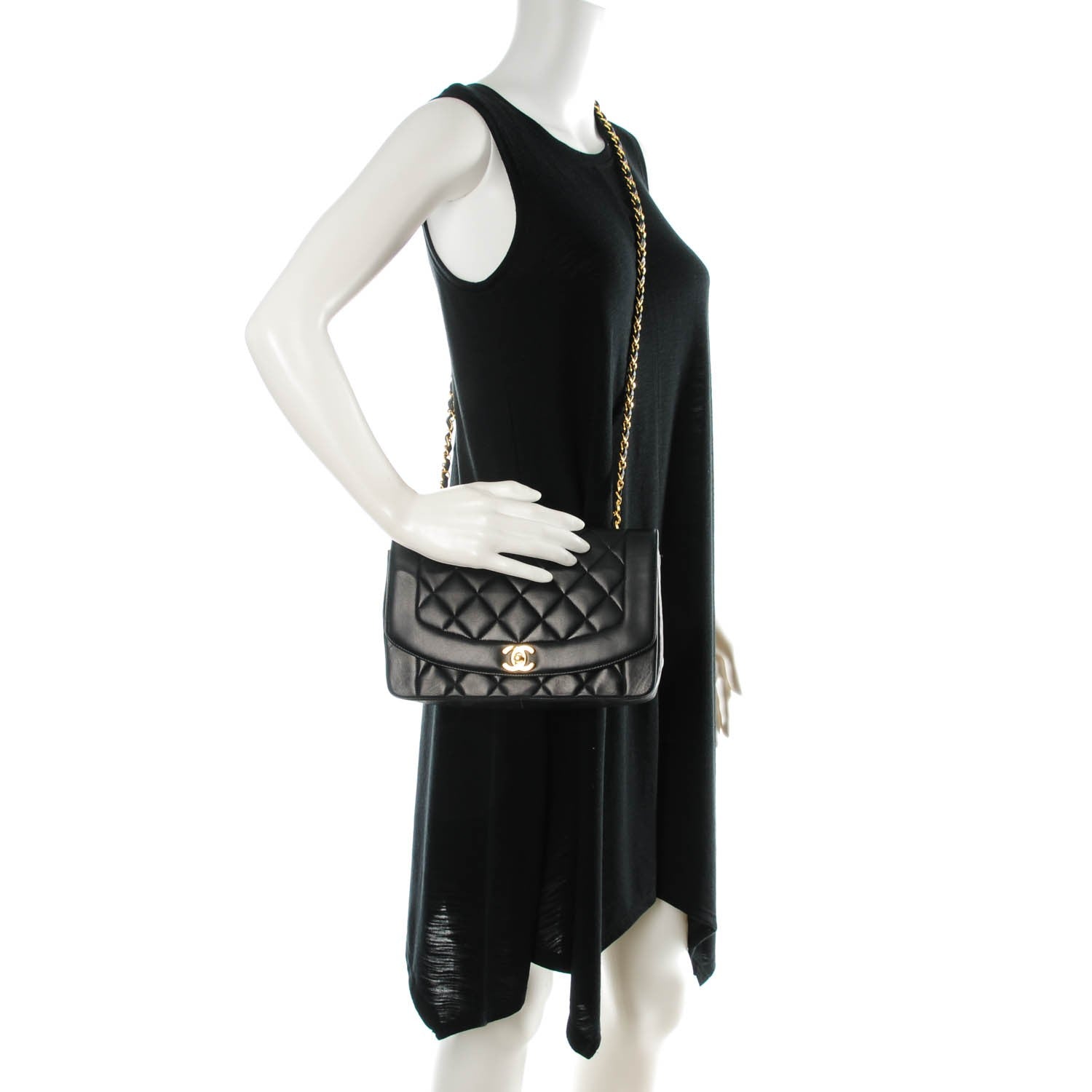 Chanel Lambskin Medium Single Flap Black 2 of 9