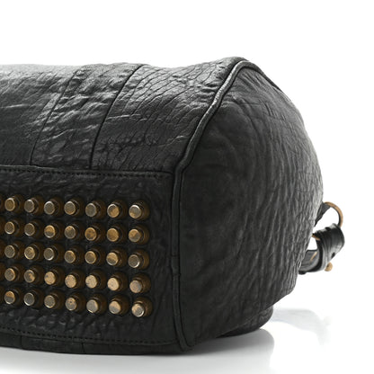 Alexander Wang Pebbled Lambskin Rocco Black Antique Brass Hardware 9 of 11