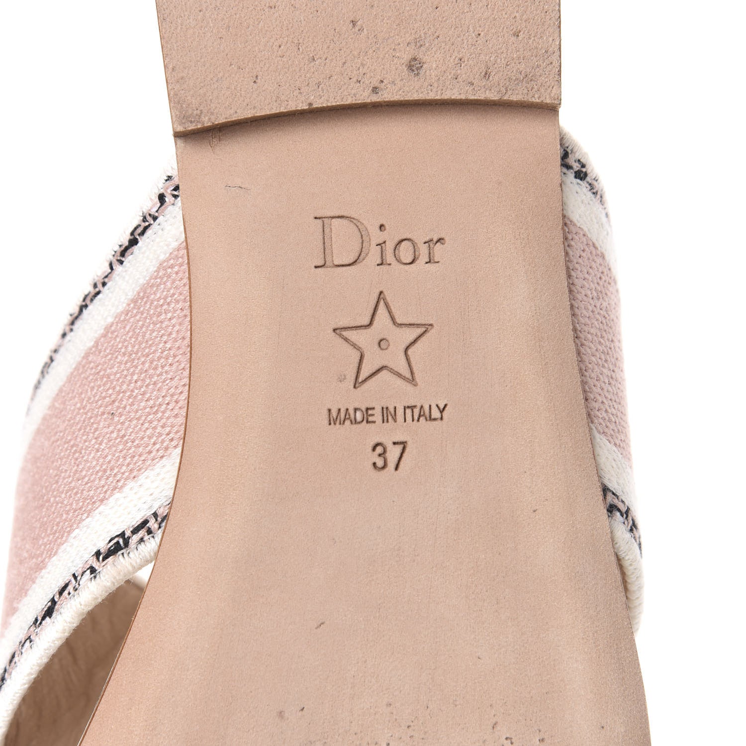 Christian Dior Canvas Rose Mutabilis Embroidered Dway Criss Cross Slide Sandals 37 Multicolor 6 of 12