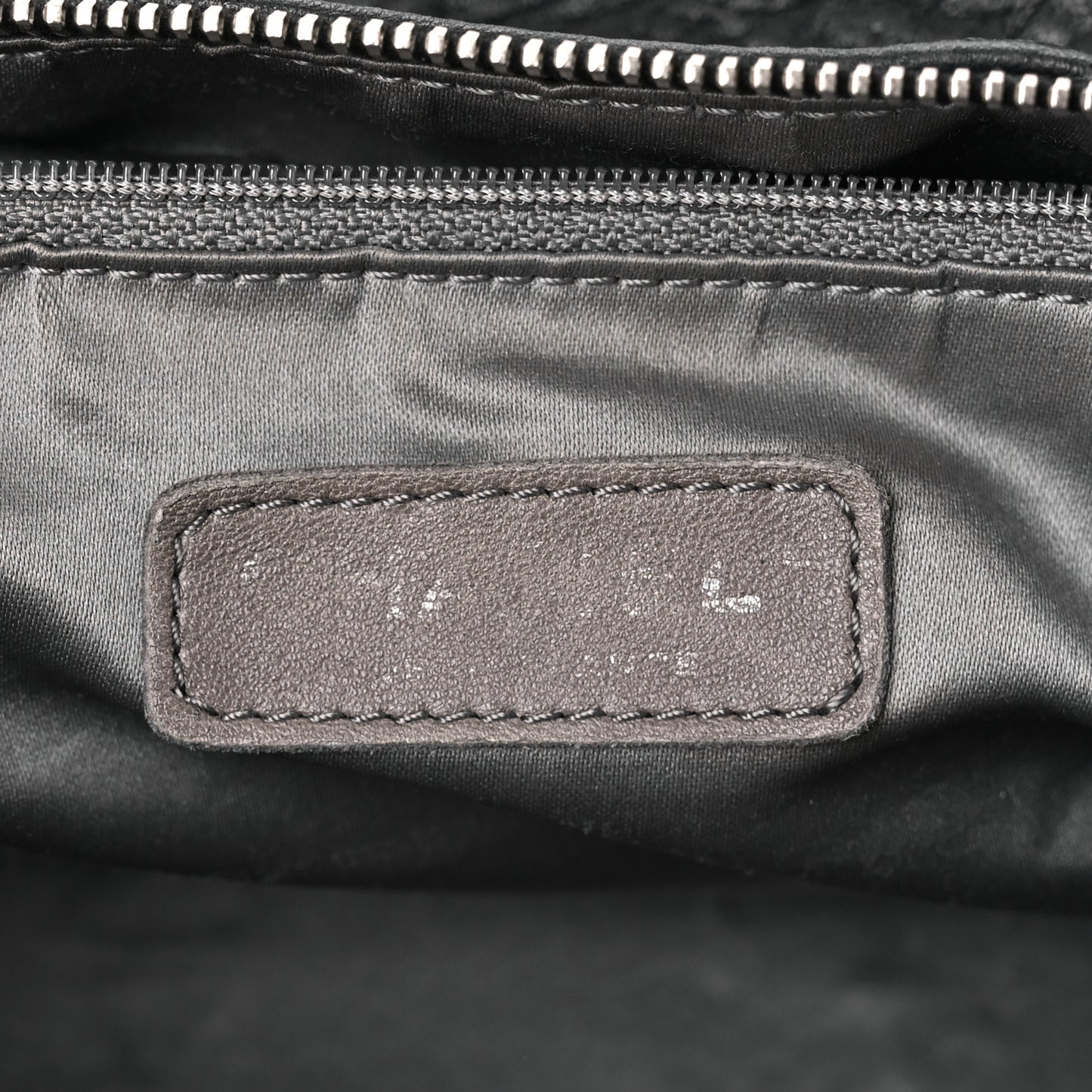 Distressed Lambskin Lady Braid Bowler Black