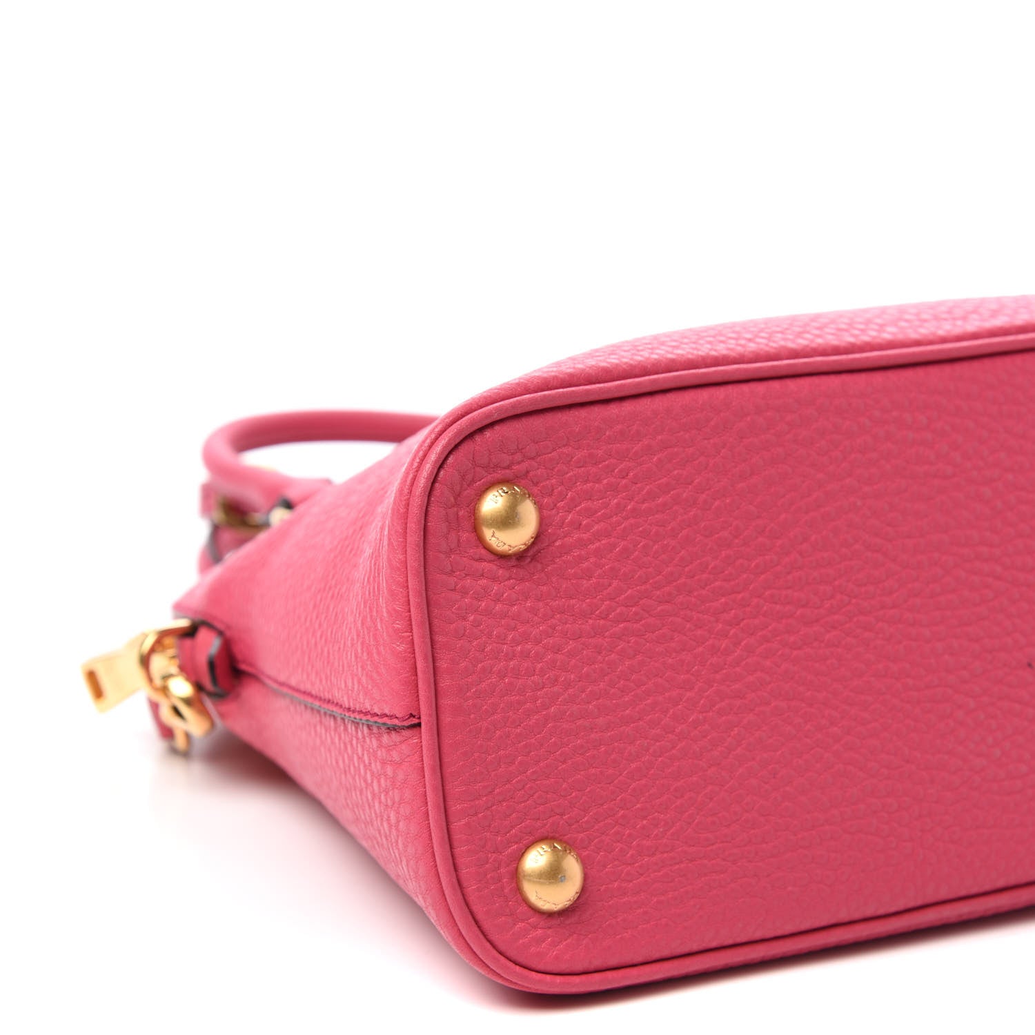 Prada Vitello Daino Dome Tote Peonia 8 of 10