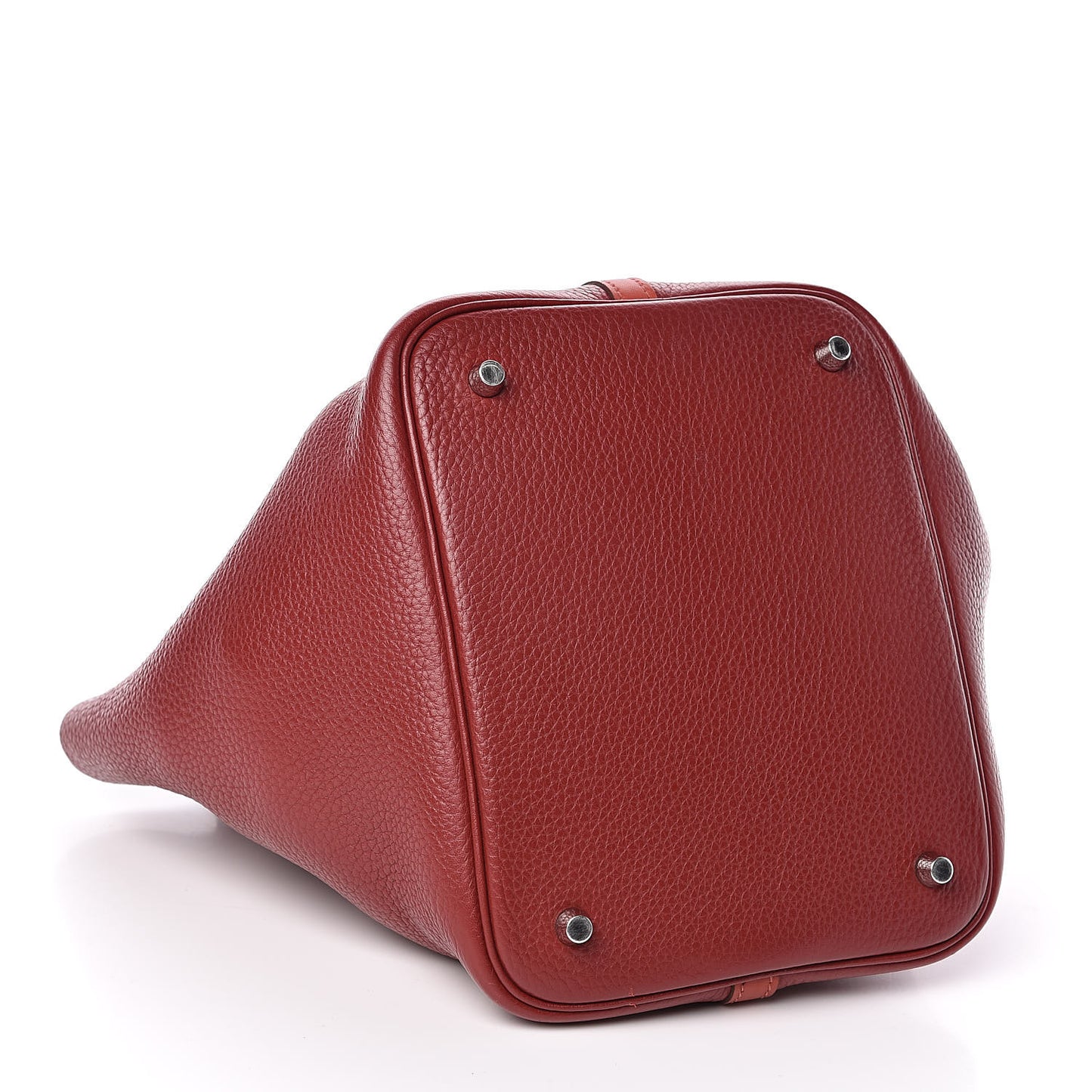 Taurillon Clemence Swift Picotin Lock 22 MM Rouge H Brique