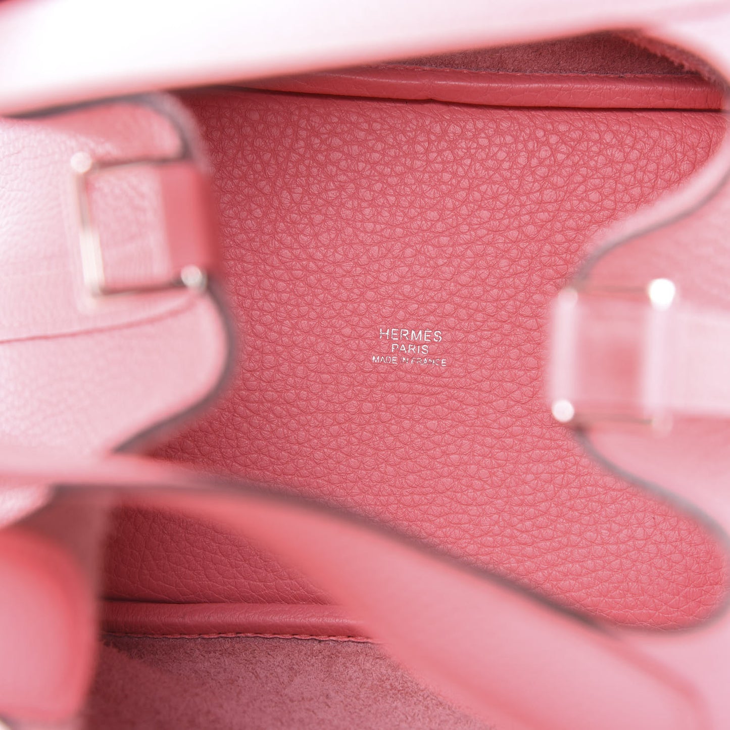 Taurillon Clemence Picotin Lock 18 PM Rose Azalee