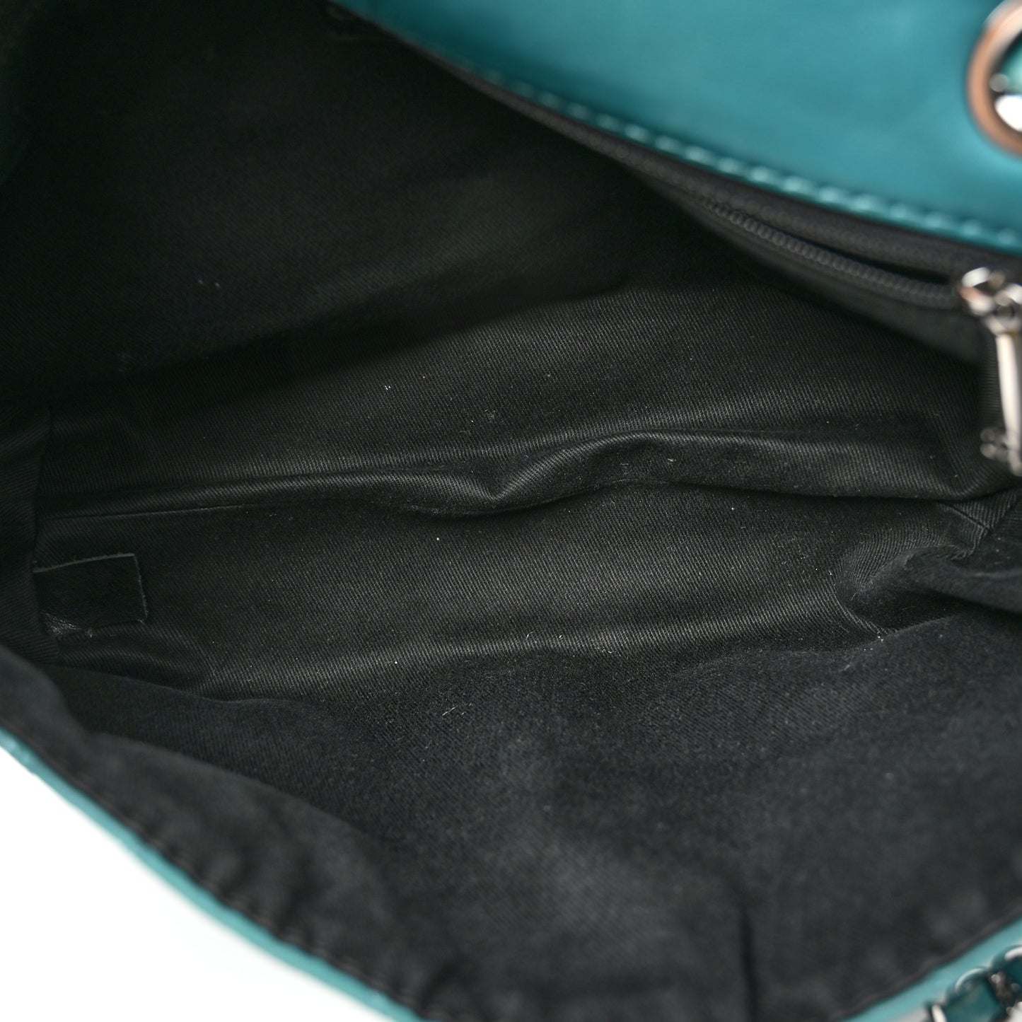 Lambskin Quilted Large Soft Touch Flap Green
