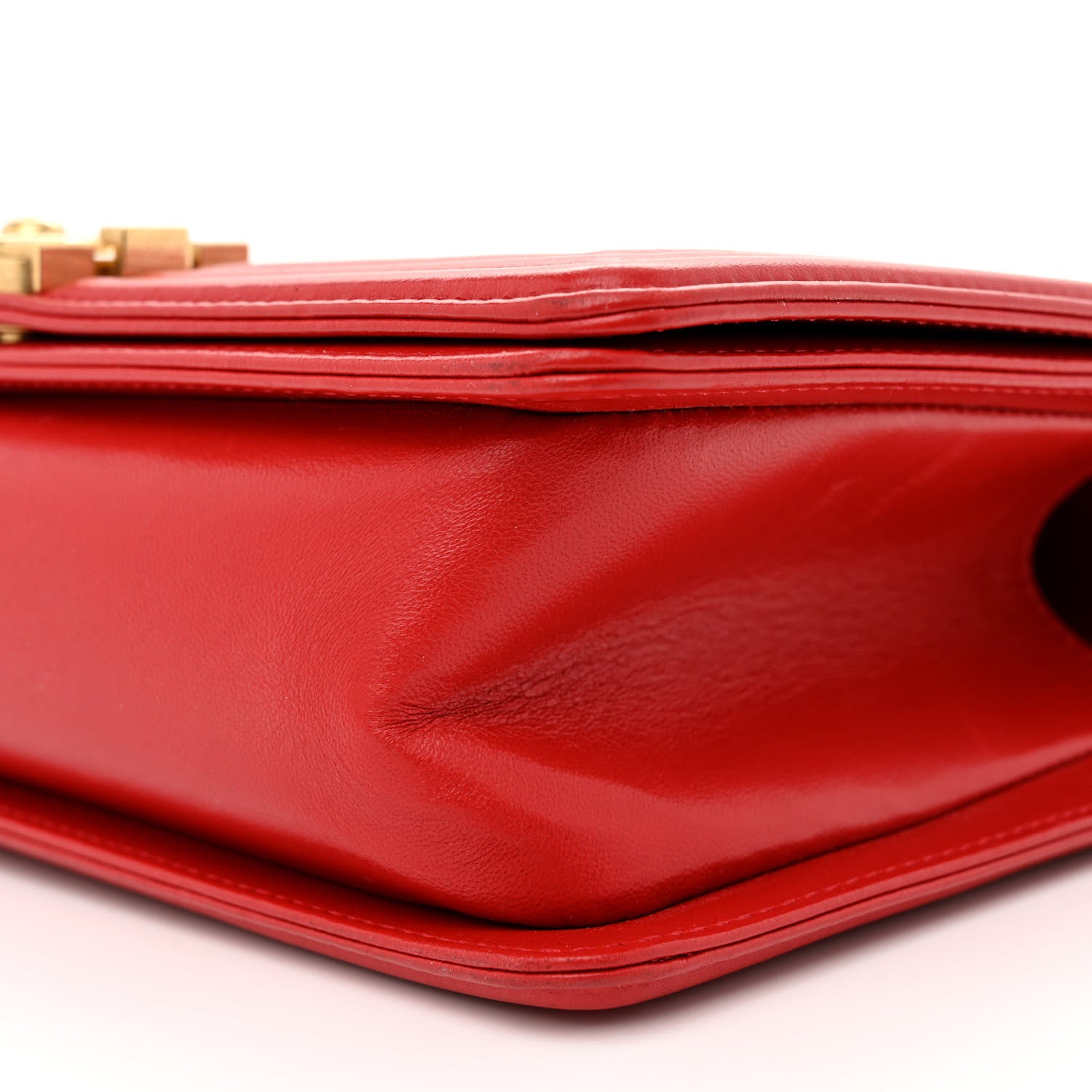 Chanel Lambskin Quilted Medium Boy Flap Red 10 of 12