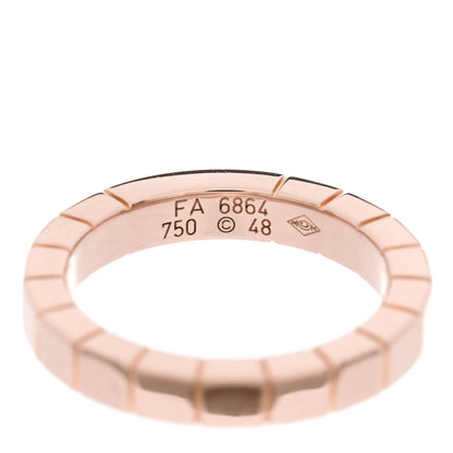 Cartier 18K Pink Gold 3mm Lanieres Ring 48 4.5 4 of 4