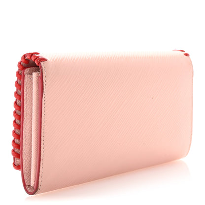 Louis Vuitton Epi Flowers Twist Wallet Rose Ballerine 3 of 7