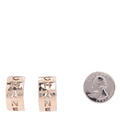 Chanel Metal Bow-tiful CC Hoop Clip On Earrings Gold 2 of 5