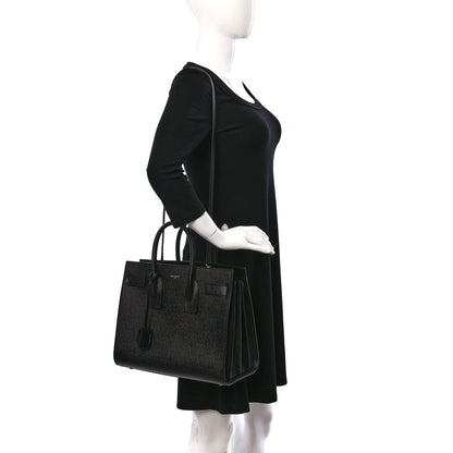Saint Laurent Grained Calfskin Small Sac De Jour Black 2 of 9
