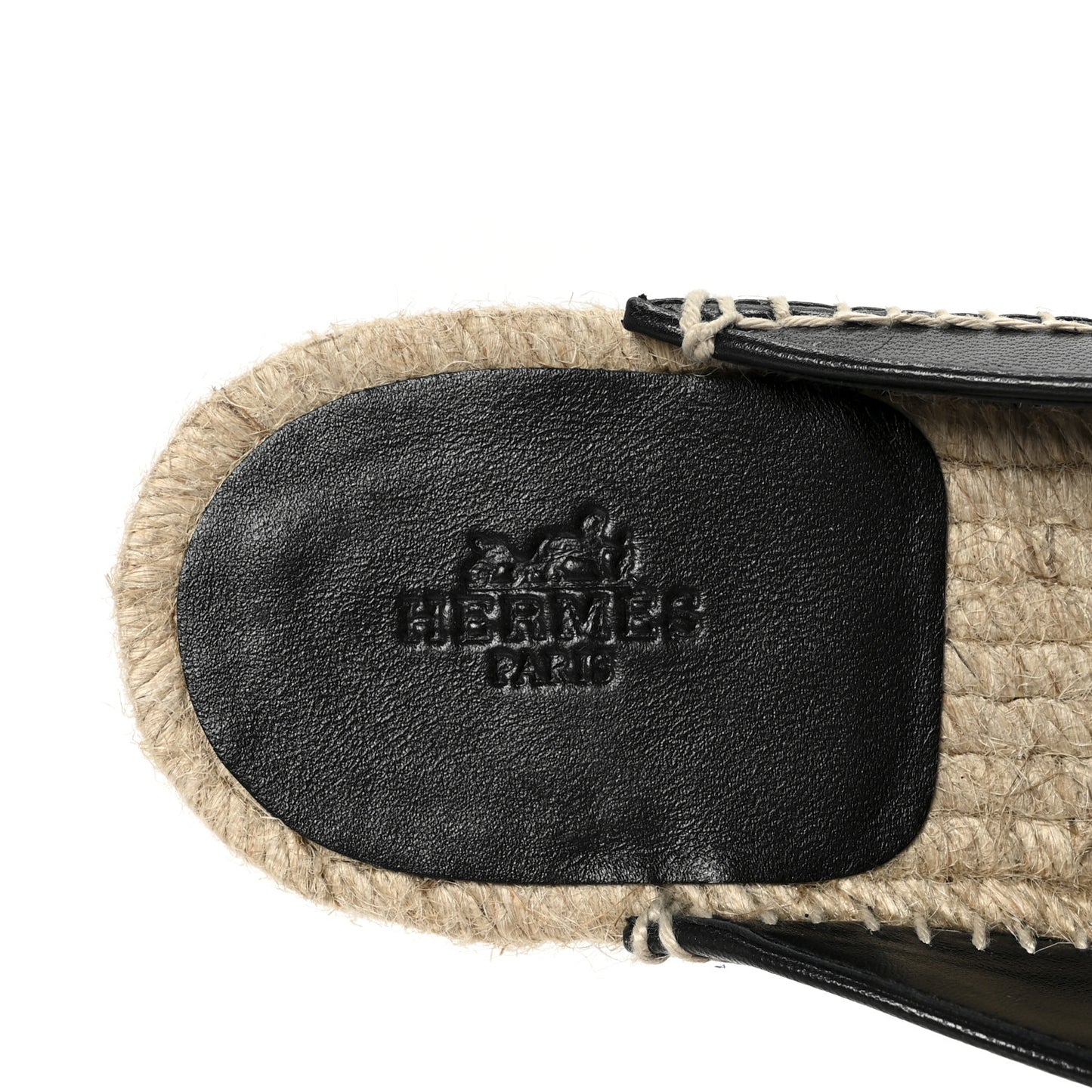 Goatskin Feria Espadrille 38 Black