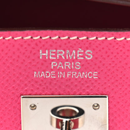 Hermes Epsom Kelly Sellier 32 Rose Tyrien 6 of 12