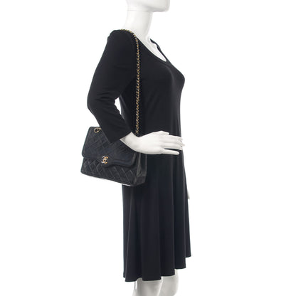 Chanel Lambskin Quilted Medium Double Flap Black 2 of 24