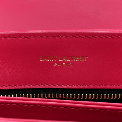Saint Laurent Calfskin Y Quilted Monogram Toy Loulou Crossbody Bag Freesia 6 of 10