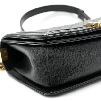 Chanel Caviar Quilted Medium Boy Flap Black 9 of 11
