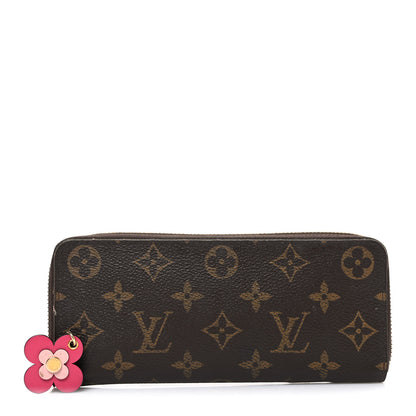 Louis Vuitton Monogram Bloom Flower Clemence Wallet Fuchsia 1 of 10