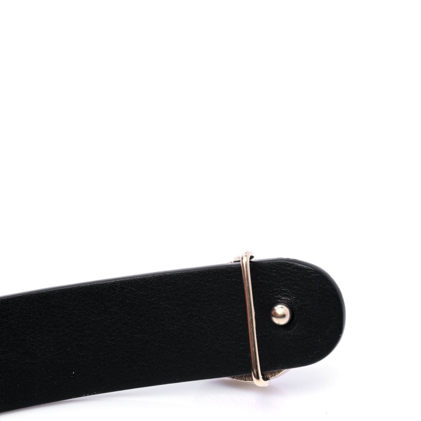 Calfskin Pearl Quilted CC Belt 80 32 Black