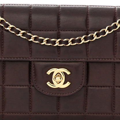 Chanel Lambskin East West Chocolate Bar Flap Brown 9 of 11