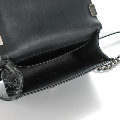 Chanel Python Patent Small Boy Flap Black 5 of 7