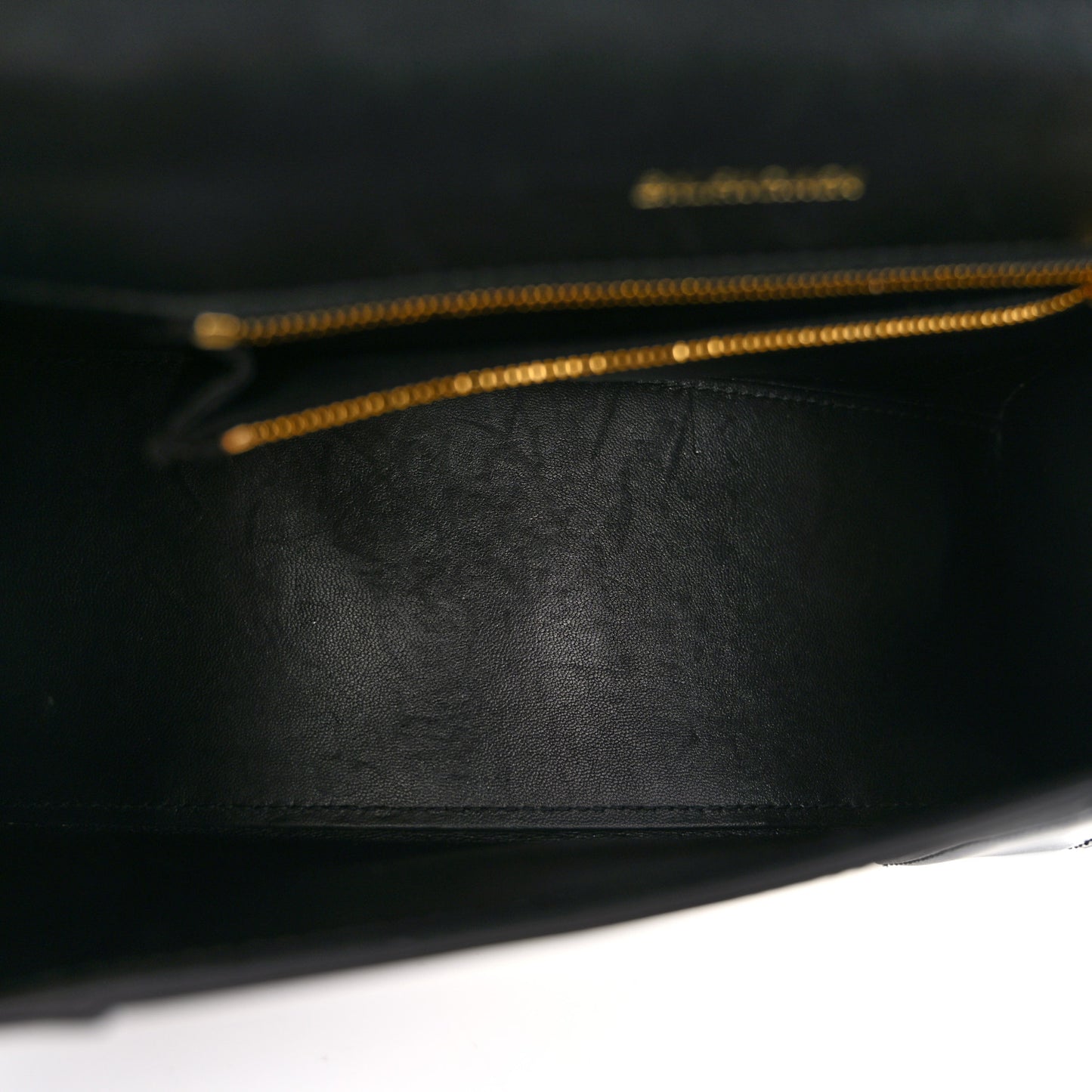 Shiny Box Calfskin Small Hourglass Top Handle Bag Black