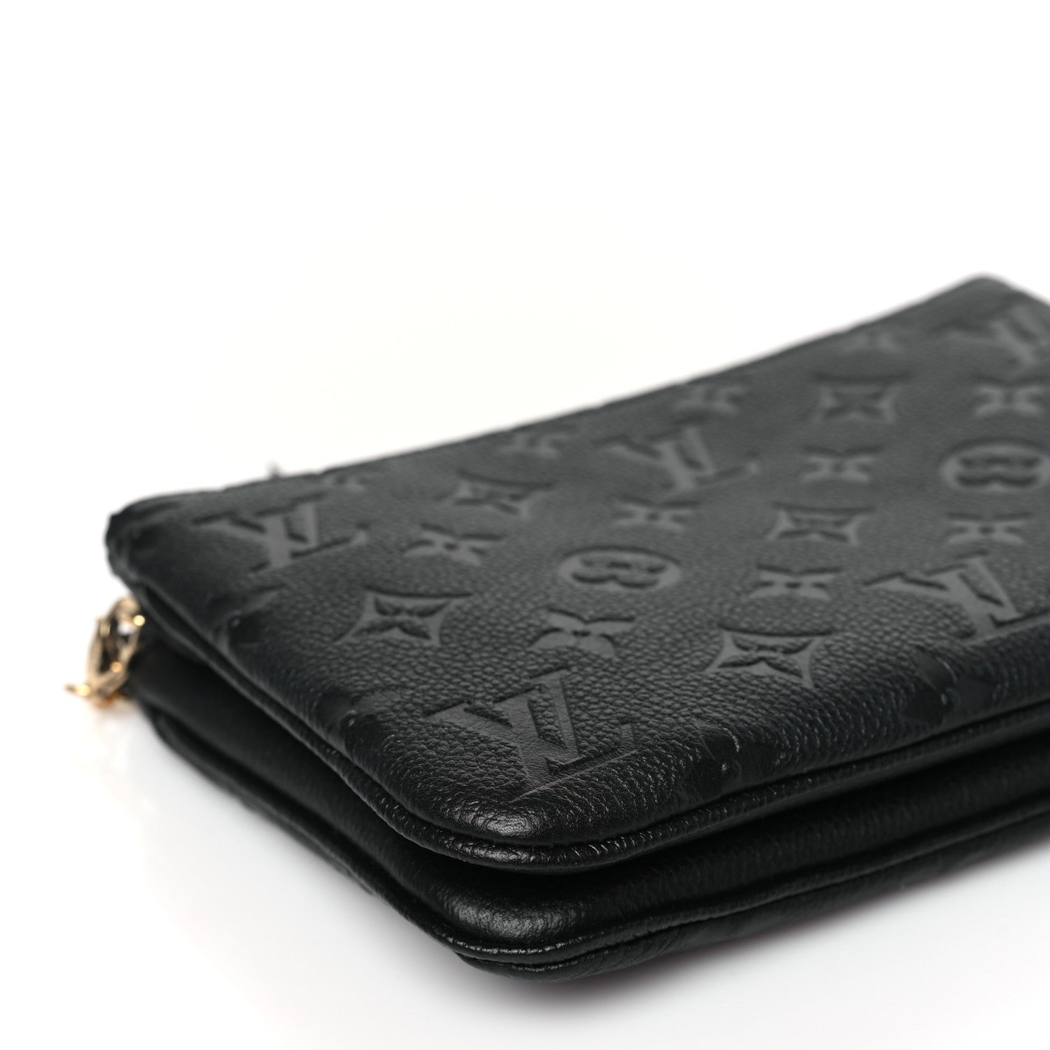 Louis Vuitton Empreinte Double Zip Pochette Black 7 of 9