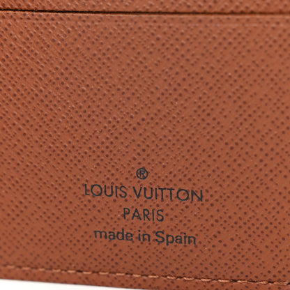 Louis Vuitton Monogram Mens Porte-Billets 3 Card Billfold Wallet 6 of 6