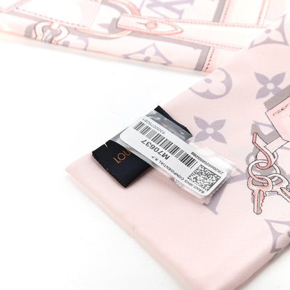 Louis Vuitton Silk Monogram Confidential Bandeau Light Pink 3 of 4