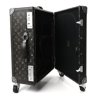 Louis Vuitton Brushed Monogram Rolling Trunk Black 4 of 8