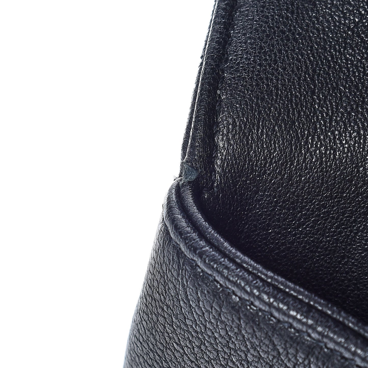 Sheepskin Matelasse Chevron Monogram Large College Satchel Black
